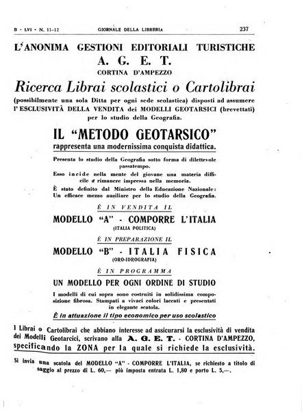 Giornale della libreria organo ufficiale della Associazione italiana editori