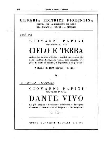 Giornale della libreria organo ufficiale della Associazione italiana editori