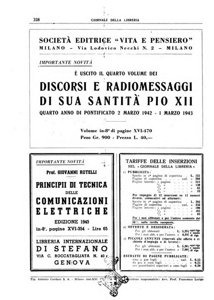 Giornale della libreria organo ufficiale della Associazione italiana editori