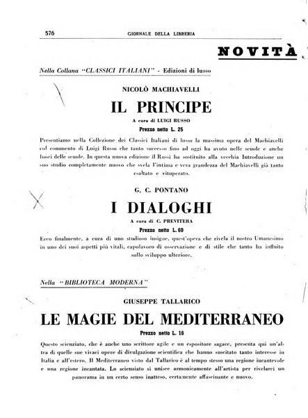 Giornale della libreria organo ufficiale della Associazione italiana editori