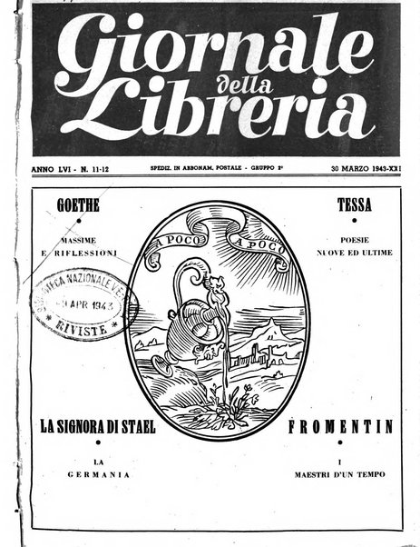 Giornale della libreria organo ufficiale della Associazione italiana editori