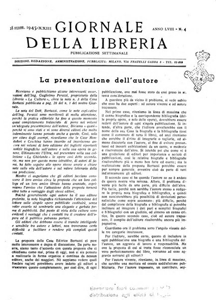 Giornale della libreria organo ufficiale della Associazione italiana editori