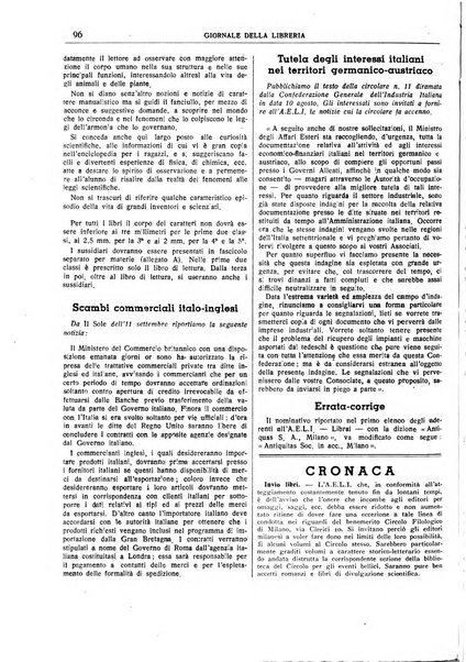 Giornale della libreria organo ufficiale della Associazione italiana editori