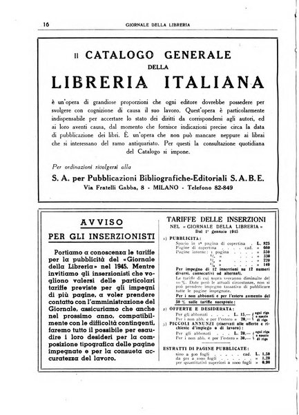 Giornale della libreria organo ufficiale della Associazione italiana editori