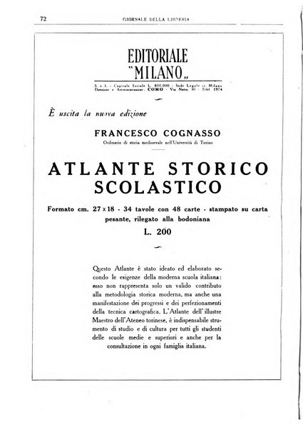 Giornale della libreria organo ufficiale della Associazione italiana editori