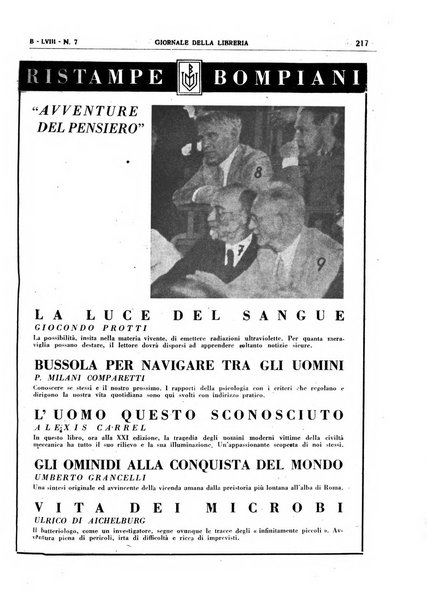 Giornale della libreria organo ufficiale della Associazione italiana editori