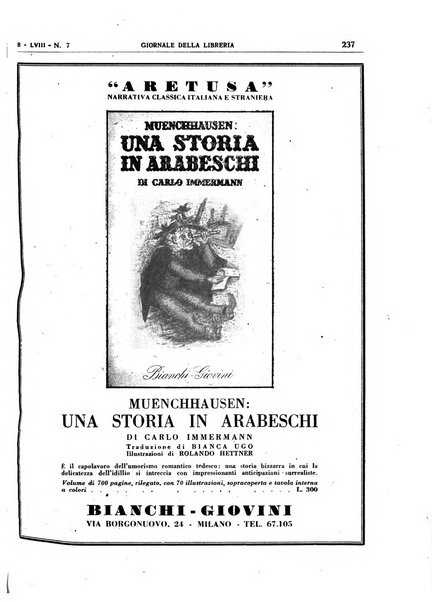 Giornale della libreria organo ufficiale della Associazione italiana editori