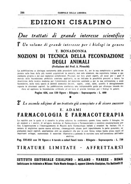 Giornale della libreria organo ufficiale della Associazione italiana editori