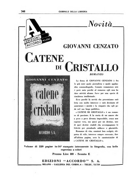 Giornale della libreria organo ufficiale della Associazione italiana editori