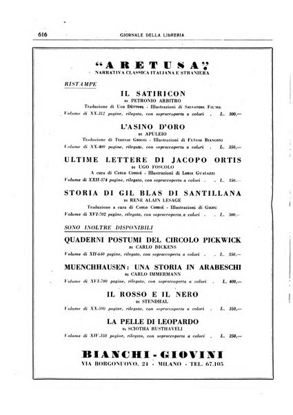 Giornale della libreria organo ufficiale della Associazione italiana editori