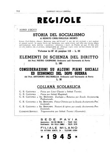 Giornale della libreria organo ufficiale della Associazione italiana editori