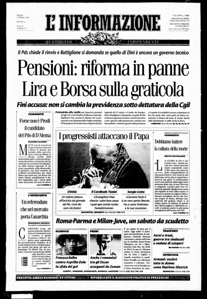 L'informazione : quotidiano indipendente