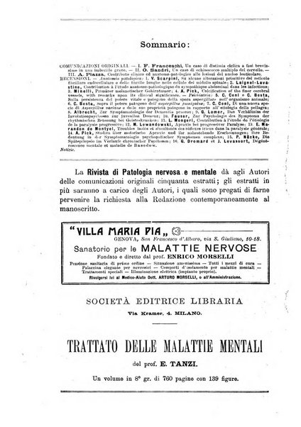 Rivista di patologia nervosa e mentale