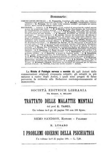 Rivista di patologia nervosa e mentale