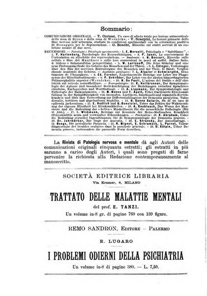 Rivista di patologia nervosa e mentale