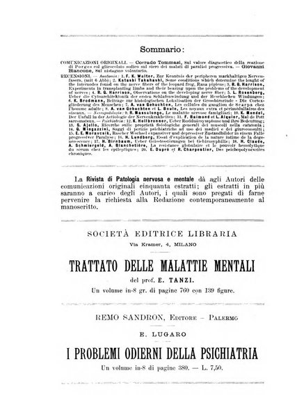 Rivista di patologia nervosa e mentale