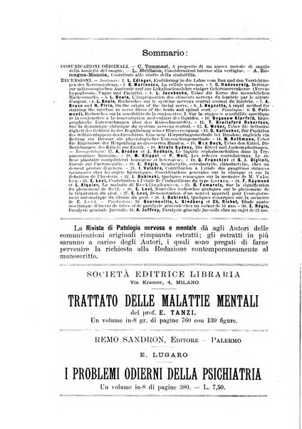 Rivista di patologia nervosa e mentale