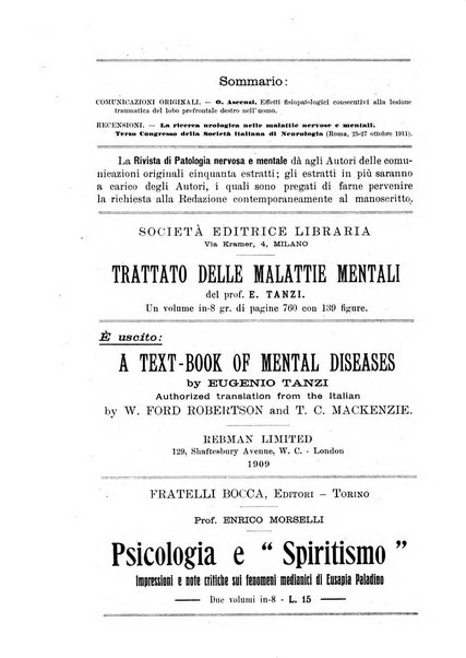 Rivista di patologia nervosa e mentale