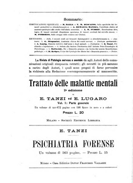 Rivista di patologia nervosa e mentale