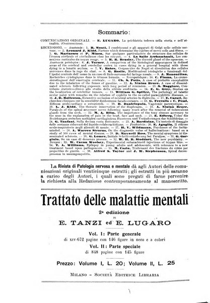 Rivista di patologia nervosa e mentale