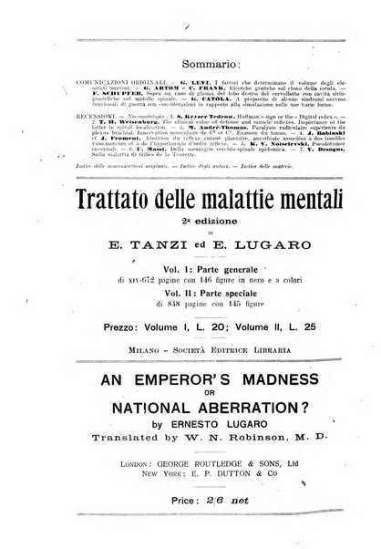 Rivista di patologia nervosa e mentale