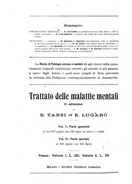 Rivista di patologia nervosa e mentale