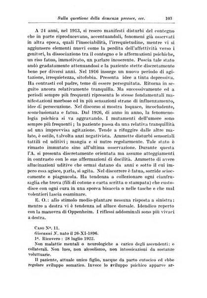 Rivista di patologia nervosa e mentale