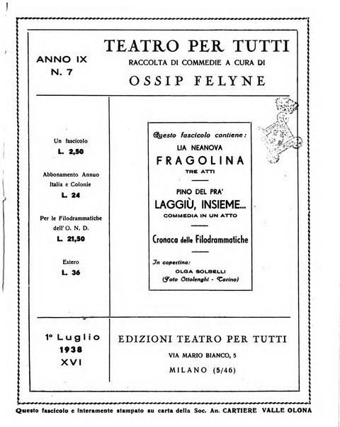 Teatro per tutti raccolta di commedie