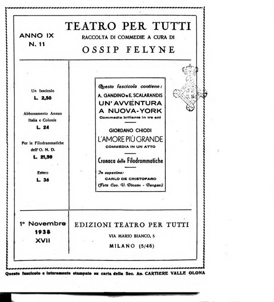 Teatro per tutti raccolta di commedie