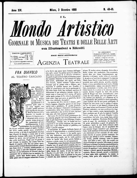 Il mondo artistico : giornale di musica dei teatri e delle belle arti