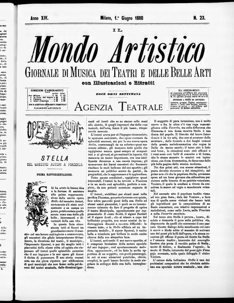 Il mondo artistico : giornale di musica dei teatri e delle belle arti