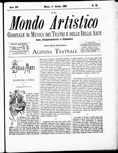 Il mondo artistico : giornale di musica dei teatri e delle belle arti