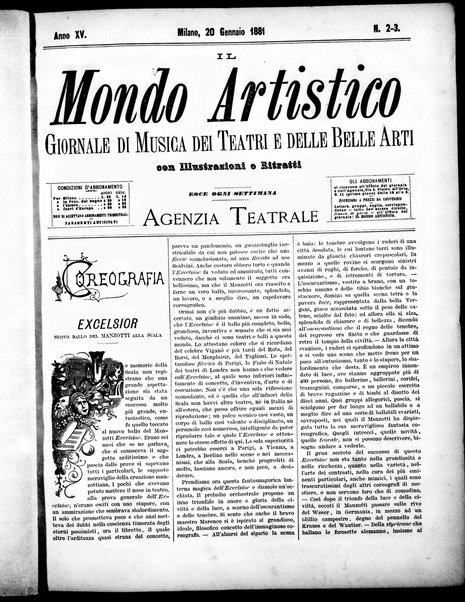 Il mondo artistico : giornale di musica dei teatri e delle belle arti