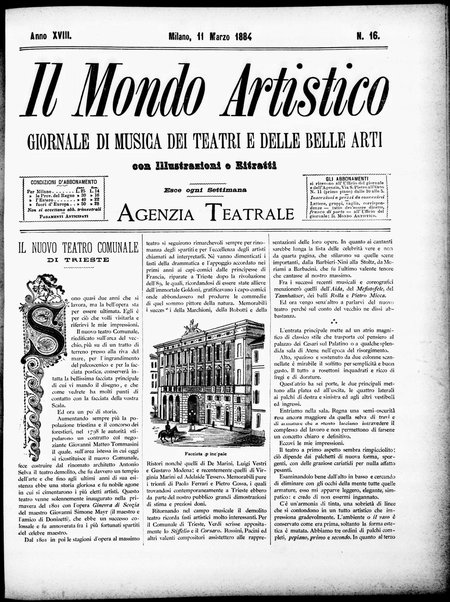 Il mondo artistico : giornale di musica dei teatri e delle belle arti