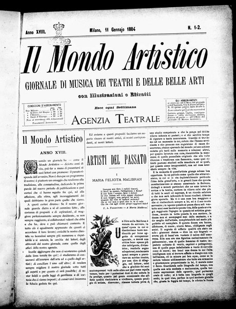 Il mondo artistico : giornale di musica dei teatri e delle belle arti