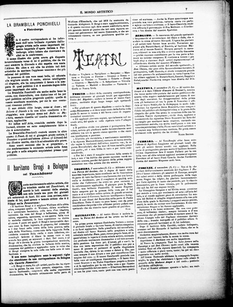 Il mondo artistico : giornale di musica dei teatri e delle belle arti