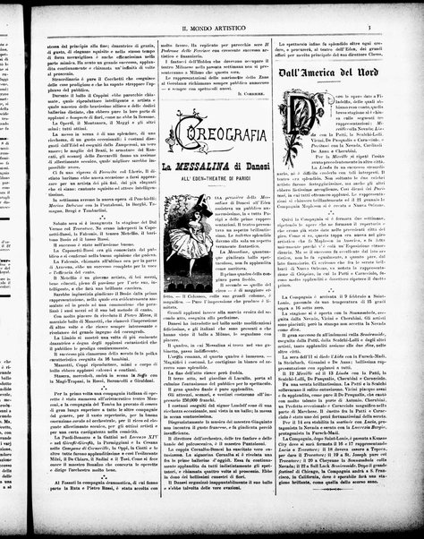 Il mondo artistico : giornale di musica dei teatri e delle belle arti