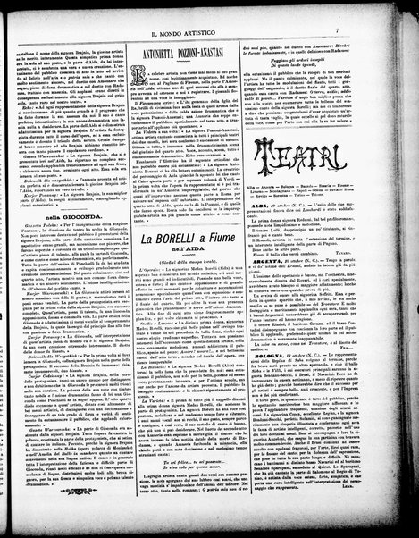 Il mondo artistico : giornale di musica dei teatri e delle belle arti