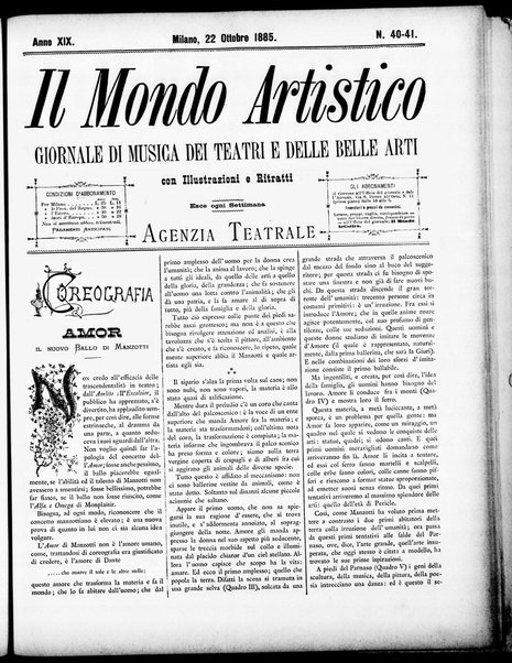 Il mondo artistico : giornale di musica dei teatri e delle belle arti