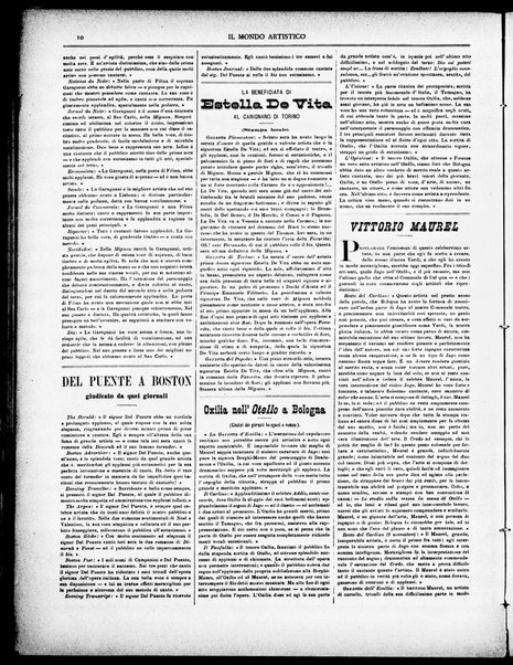 Il mondo artistico : giornale di musica dei teatri e delle belle arti