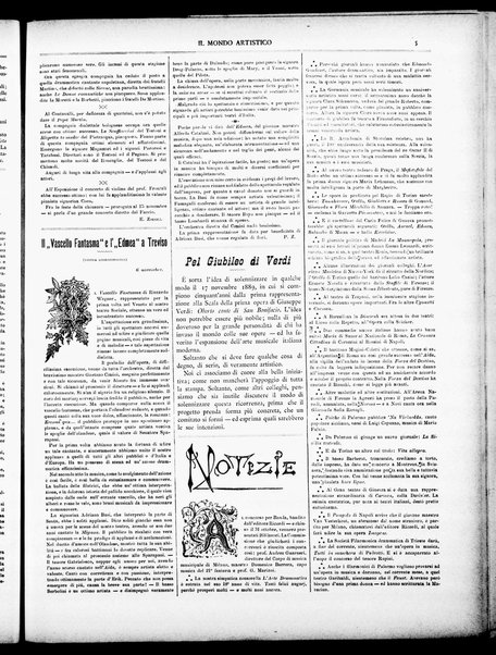 Il mondo artistico : giornale di musica dei teatri e delle belle arti