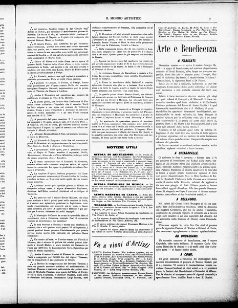 Il mondo artistico : giornale di musica dei teatri e delle belle arti