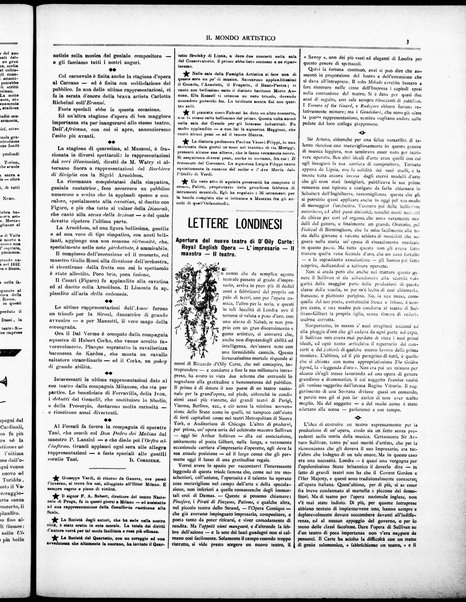 Il mondo artistico : giornale di musica dei teatri e delle belle arti