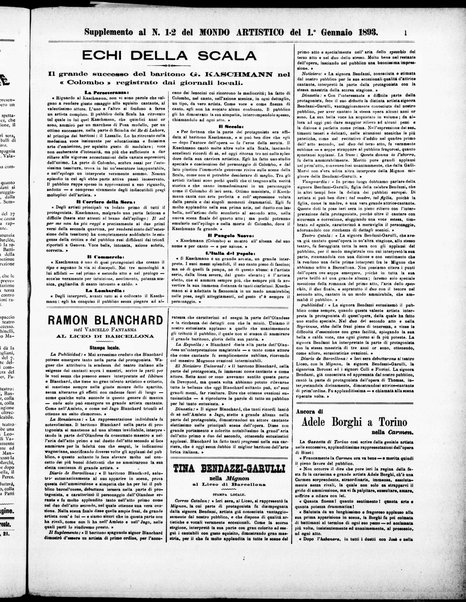 Il mondo artistico : giornale di musica dei teatri e delle belle arti