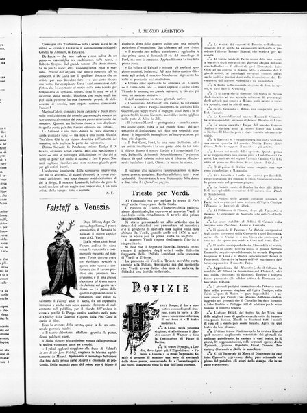 Il mondo artistico : giornale di musica dei teatri e delle belle arti