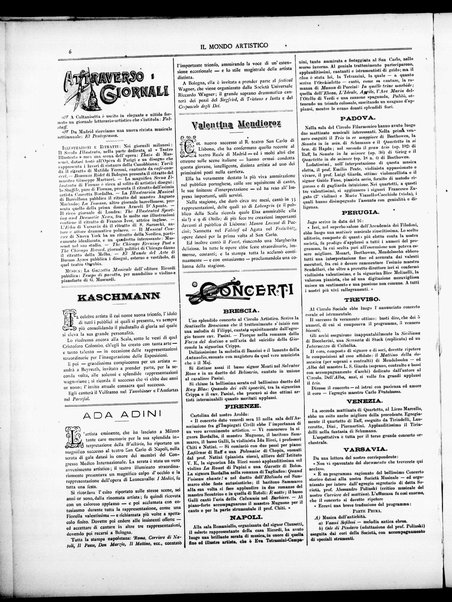 Il mondo artistico : giornale di musica dei teatri e delle belle arti