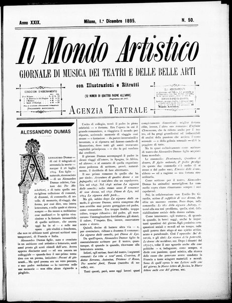 Il mondo artistico : giornale di musica dei teatri e delle belle arti