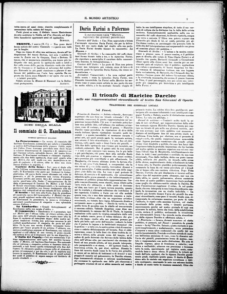 Il mondo artistico : giornale di musica dei teatri e delle belle arti