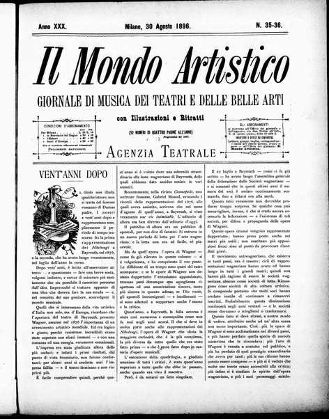 Il mondo artistico : giornale di musica dei teatri e delle belle arti