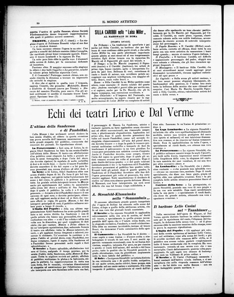 Il mondo artistico : giornale di musica dei teatri e delle belle arti